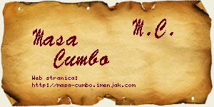 Maša Cumbo vizit kartica